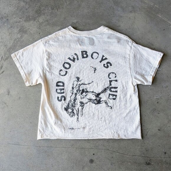 Pointer and Pine Sad Cowboys Club Crop Top small - Picture 6 of 6